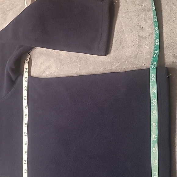 0491. NWTs ~ St. John's Bay ~ 3/4 zip Pullover ~ Deep Blue ~ Medium - Picture 5 of 6